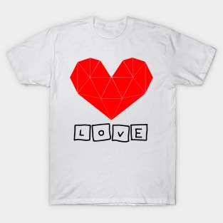 geometric heart T-Shirt